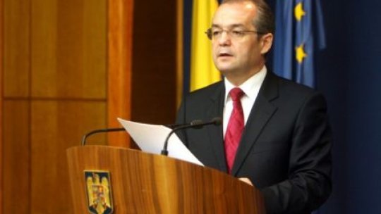 Emil Boc solicită Parlamentului aprobarea înfiinţării unui nou minister 