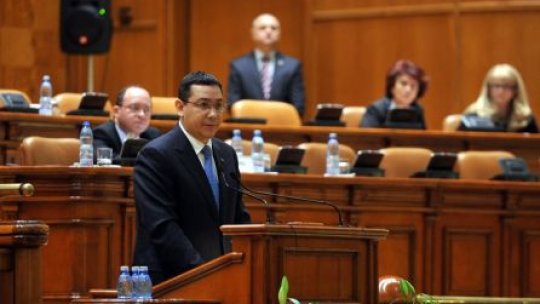 Guvernul Ponta IV a fost votat de Parlament