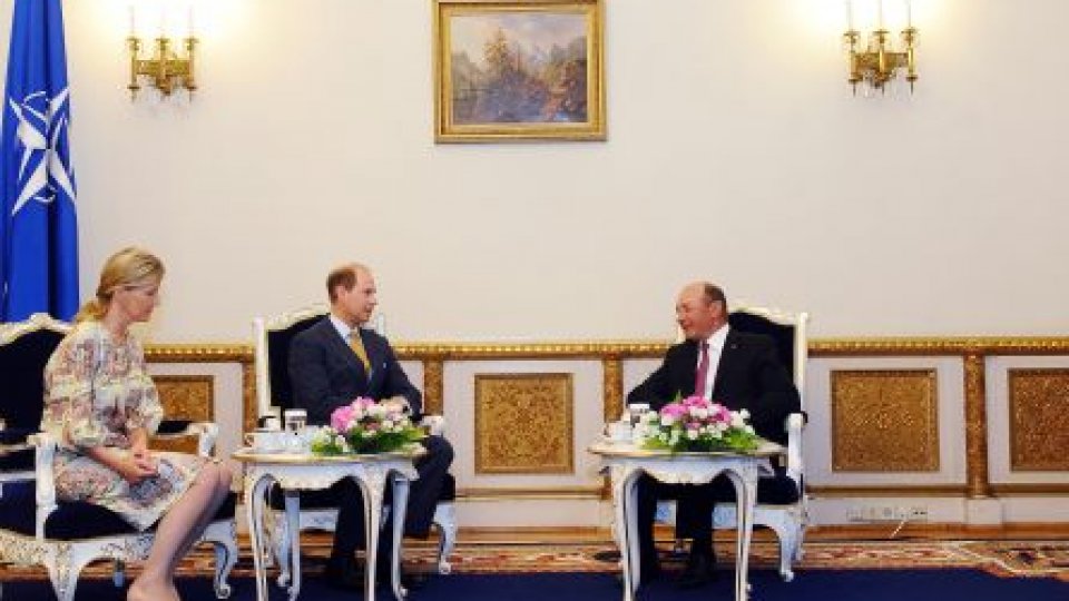 Preşedintele Băsescu a primit vizita Prinţului Edward şi soţiei sale, Sophie