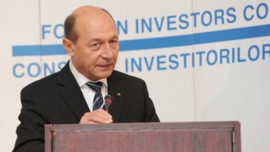Preşedintele Traian Băsescu încurajează investitorii străini