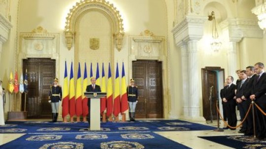 Preşedintele Traian Băsescu face apel la valorile românilor