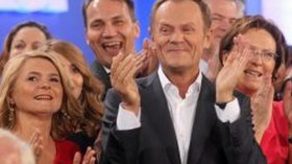 Premierul Donald Tusk, câştigător al alegerilor din Polonia