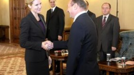 Premierul Danemarcei, primit la  Palatul Cotroceni