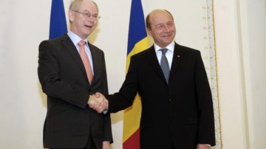 Discuţii la nivel înalt între Preşedintele României şi cel al Consiliului European