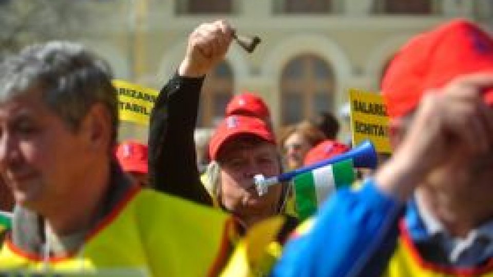 Proteste sindicale în Bucureşti şi în ţară