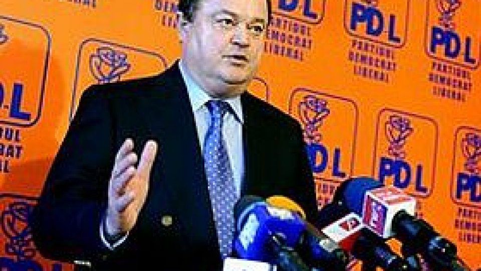 Vasile Blaga militează pentru o "reaşezare" a PD-L