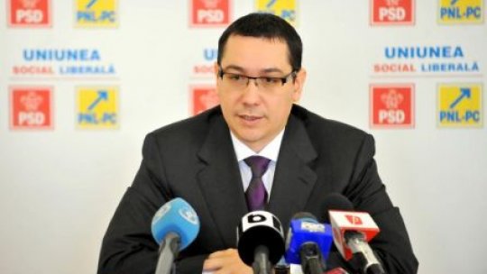 Victor Ponta acuză lipsa de viziune a Guvernului şi corupţia