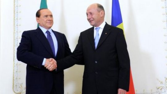 Premierul Silvio Berlusconi, la Cotroceni