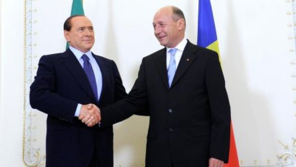 Premierul Silvio Berlusconi, la Cotroceni