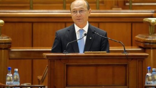 Preşedintele Traian Băsescu, în Parlament - LIVE TEXT