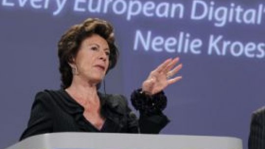 AUDIO Neelie Kroes, vicepreşedinta Comisiei Europene