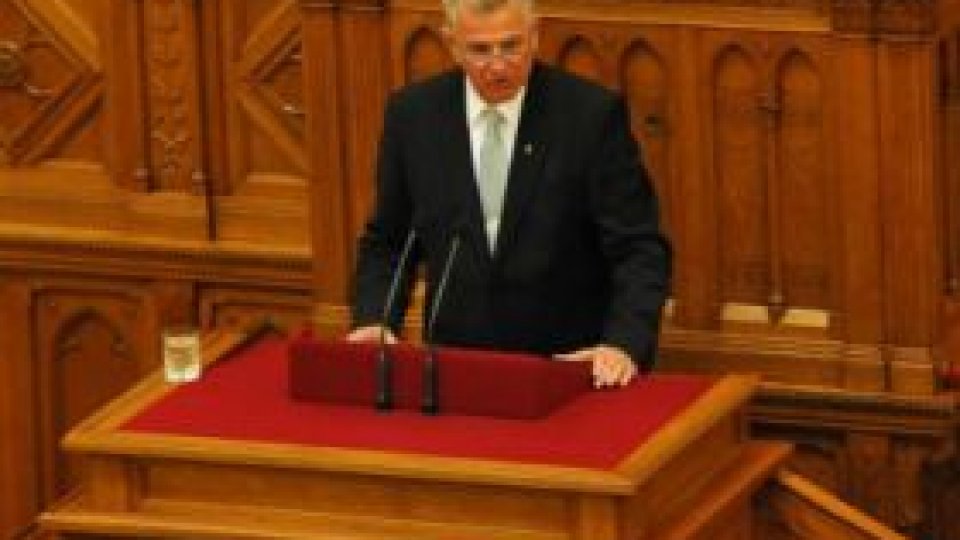 Preşedintele Republicii Ungare, Pal Schimtt, îşi încheie vizita la Cluj Napoca