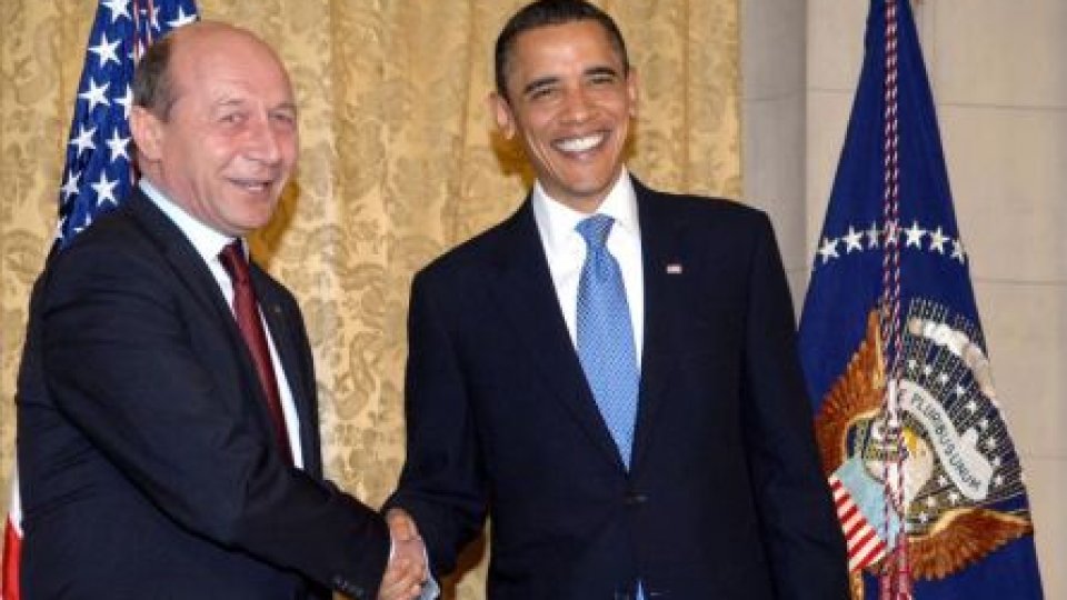 Traian Băsescu s-a întâlnit cu  Barack Obama, la Casa Albă