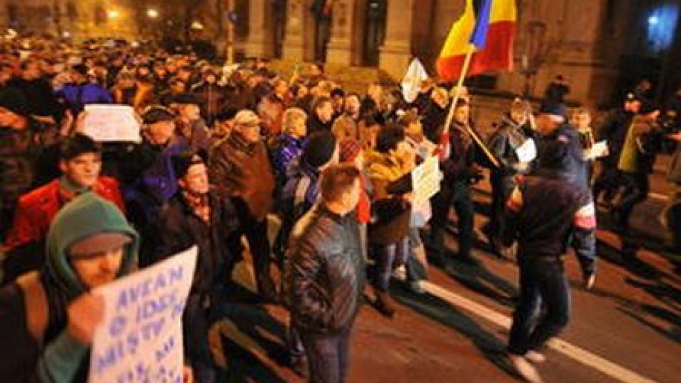 Centrul Capitalei, distrus în urma protestelor