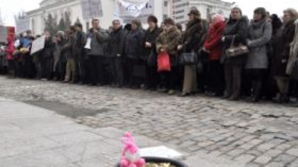 Profesorii protestează în Capitală