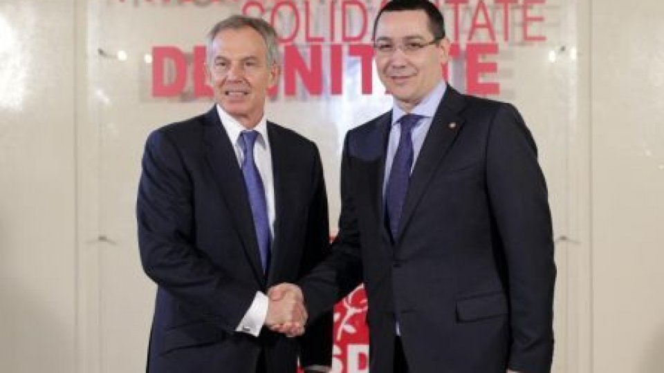 Fostul premier britanic Tony Blair, oaspetele PSD, în România