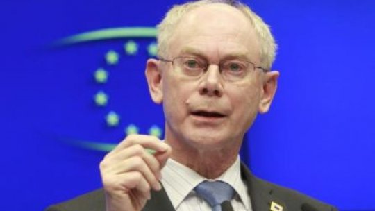 Preşedintele Consiliului European, Herman van Rompuy, în România