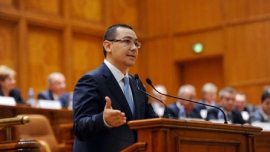 Premierul Victor Ponta se adresează Parlamentului pe 12 iunie