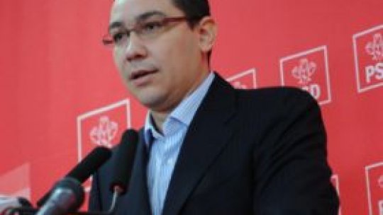 Ponta: Se poartă discuții politice pentru o majoritate parlamentară