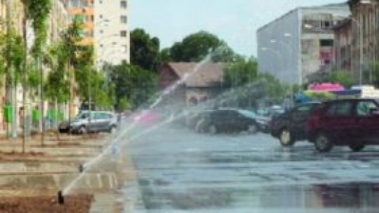 Fapt divers: Timişorenii au o stradă care se spală singură