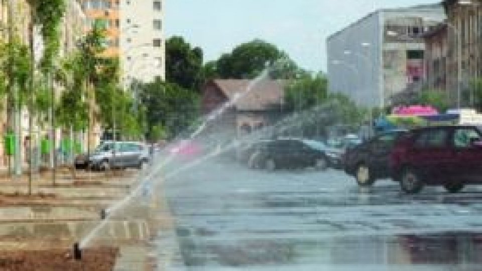 Fapt divers: Timişorenii au o stradă care se spală singură