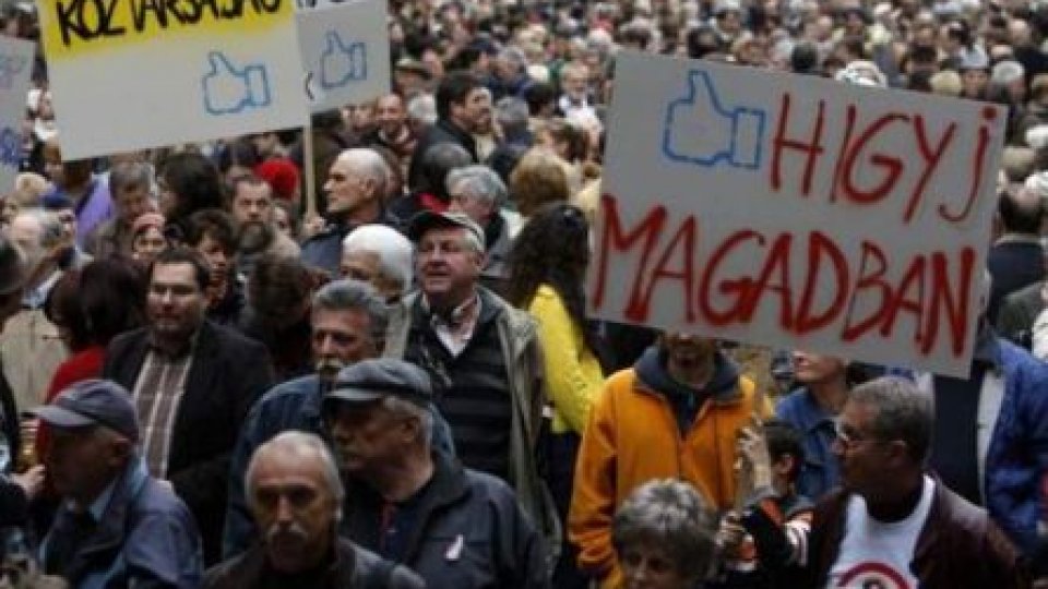UPDATE Maghiarii protestează împotriva unei sentinţe judecătoreşti
