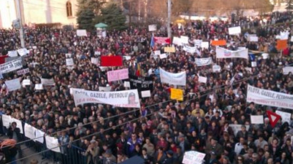 Protestele împotriva gazelor de şist se înmulţesc