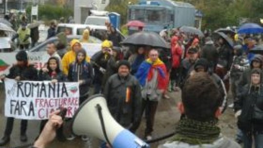 A opta săptămână de proteste împotriva Roşia Montană