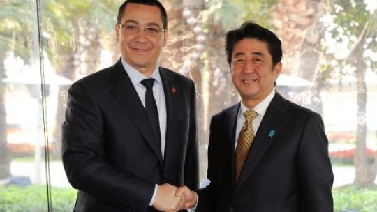 Premierul Ponta a discutat cu omologul său japonez, la Istanbul 