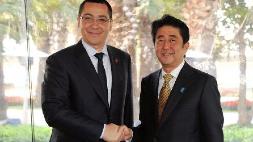 Premierul Ponta a discutat cu omologul său japonez, la Istanbul 