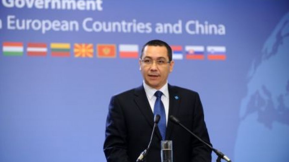 Ponta: China are nevoie de prieteni politici pe termen lung