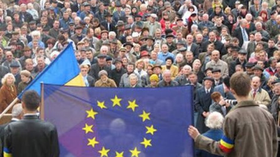 Miting pro-european la Chişinău 