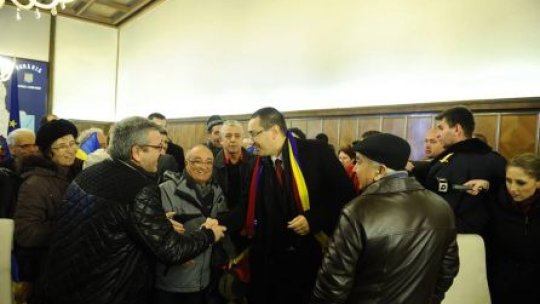Premierul i-a primit pe români la sediul Guvernului