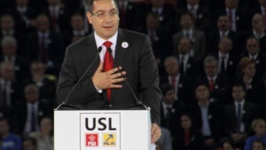 Victor Ponta: USL este responsabilă pentru viitorul României