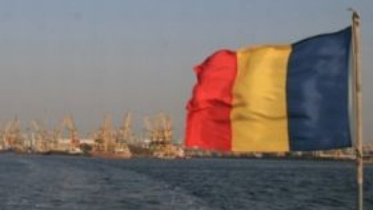 Traian Băsescu filmează pentru CNN la  Constanţa