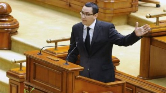 Guvernul Ponta îşi asumă răspunderea în Parlament