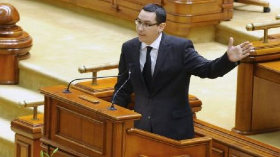 Guvernul Ponta îşi asumă răspunderea în Parlament