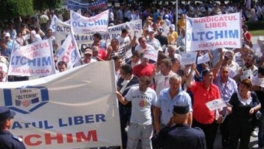 Protestele Oltchim s-au mutat în Capitală