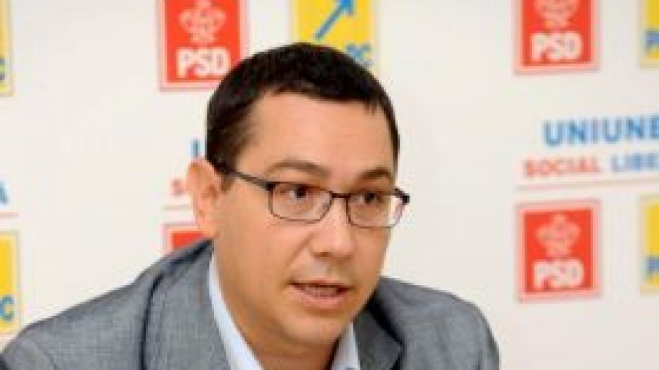 Victor Ponta, copreşedinte USL