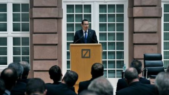 Ponta, la Berlin: Vom menţine cota unică la 16% pe tot timpul guvernării USL