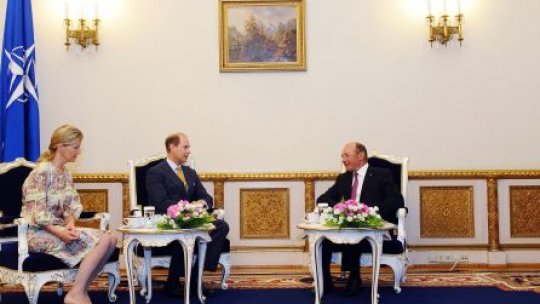 Preşedintele Băsescu a primit vizita Prinţului Edward şi soţiei sale, Sophie