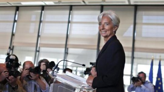 Christine Lagarde, şeful general al FMI, în România