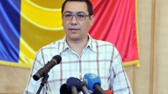 Victor Ponta participă la inaugurarea lucrărilor gazoductului Iaşi-Ungheni