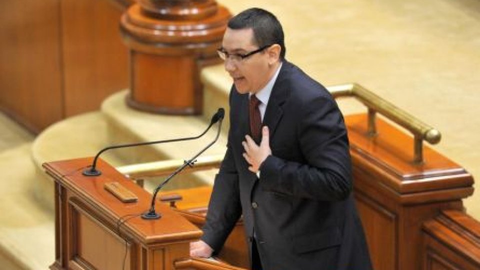 Victor Ponta în Parlament: Acordul cu FMI nu prevede creşterea fiscalităţii