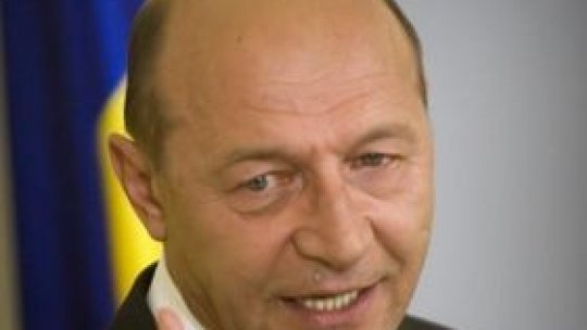 Traian Băsescu, în vizită la şantierul gazoductului Iaşi-Ungheni