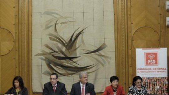 Consiliul Naţional al PSD se reuneşte în 8 şi 9 noiembrie  