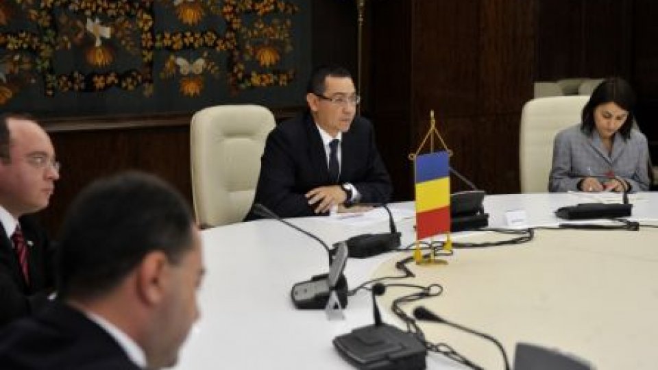 Ponta: România sprijină procesul de integrare europeană a Republicii Moldova 