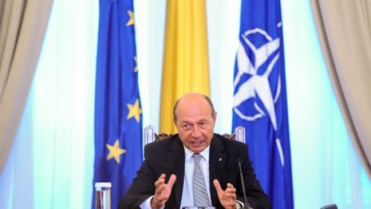 Preşedintele Băsescu, "ferm pe poziţiile apărării principiilor europene, democraţiei"