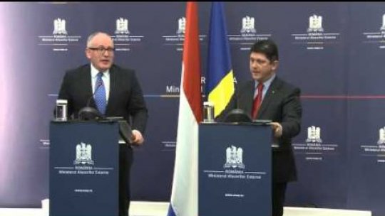 Timmermans: Olanda va analiza sever, dar corect, evoluţia României