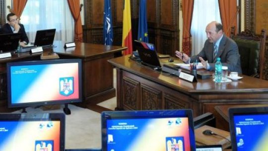 Consiliul Suprem de Apărare a Ţării, convocat de preşedintele Băsescu